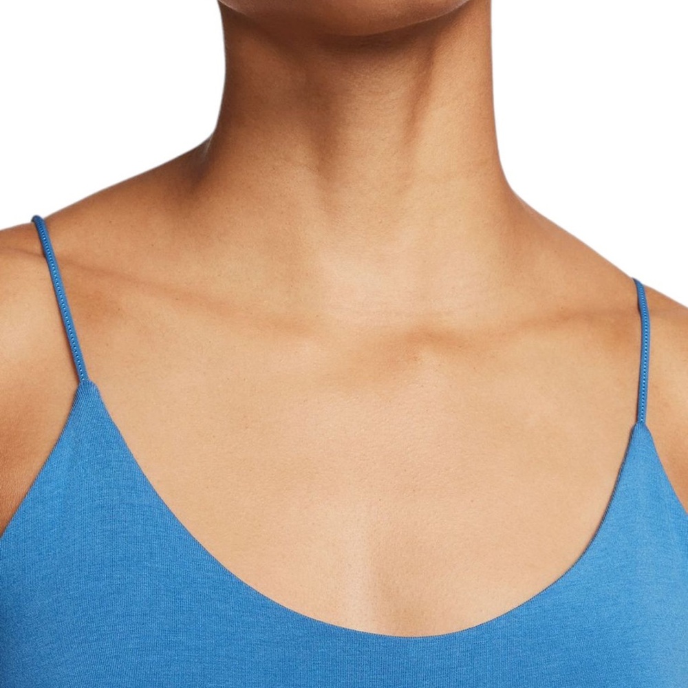 🆕Nike Sportswear Chill Knit Blue Cami Bodysuit - Picture 3 of 13